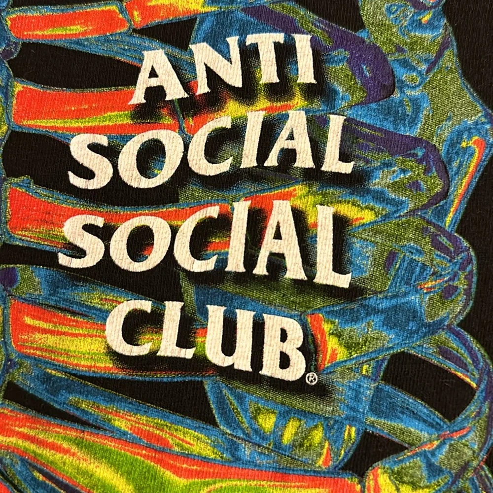 Anti social social club Blow to The Chest T-shirt size large Authentic - Picture 3 of 5